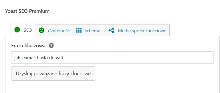 top 10 w google - Yoast SEO musi świecić się na zielono