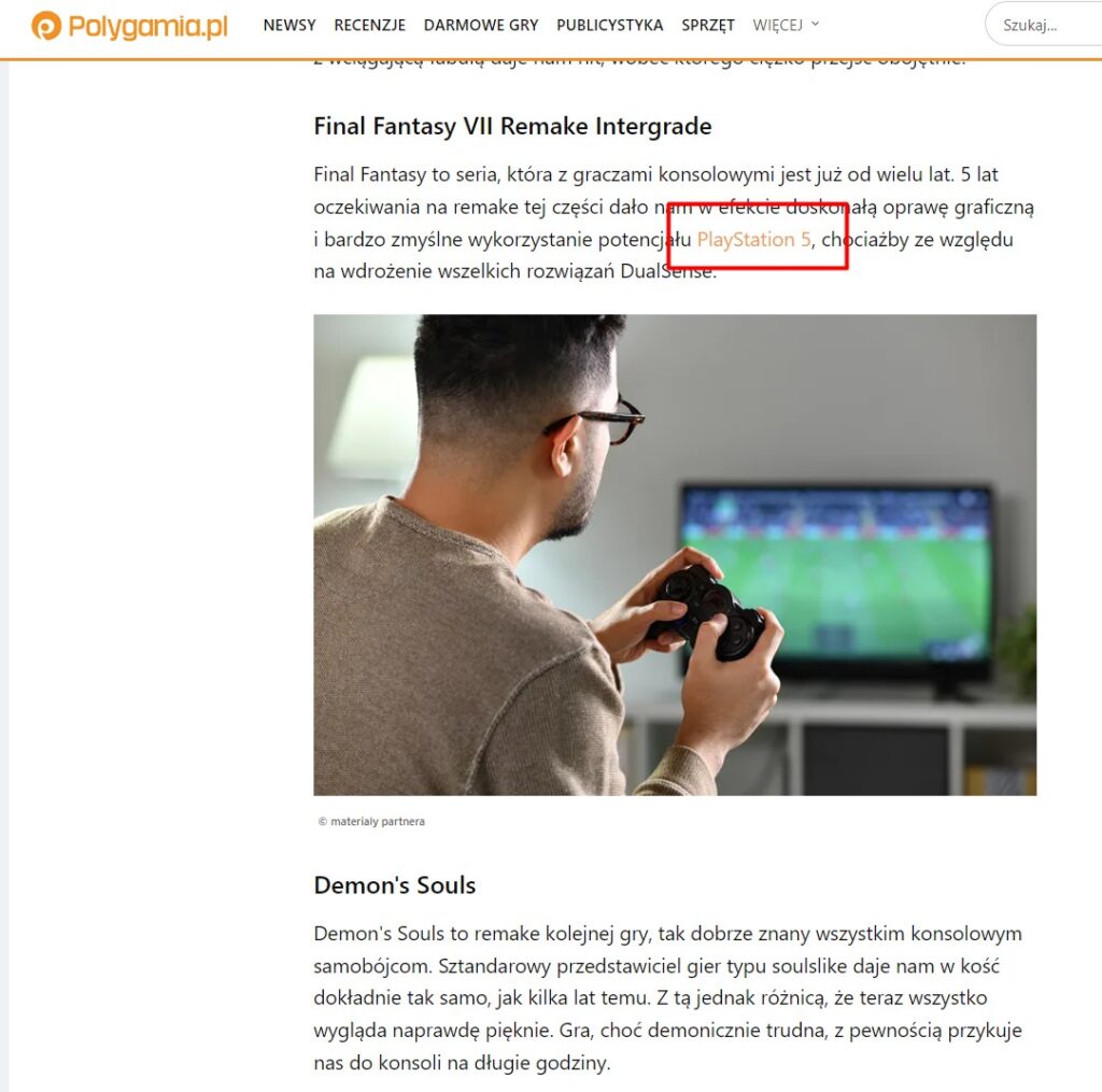 Tekst z Polygamia z linkiem
